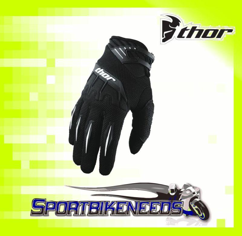 Thor 2012 youth spectrum gloves black size small s sm