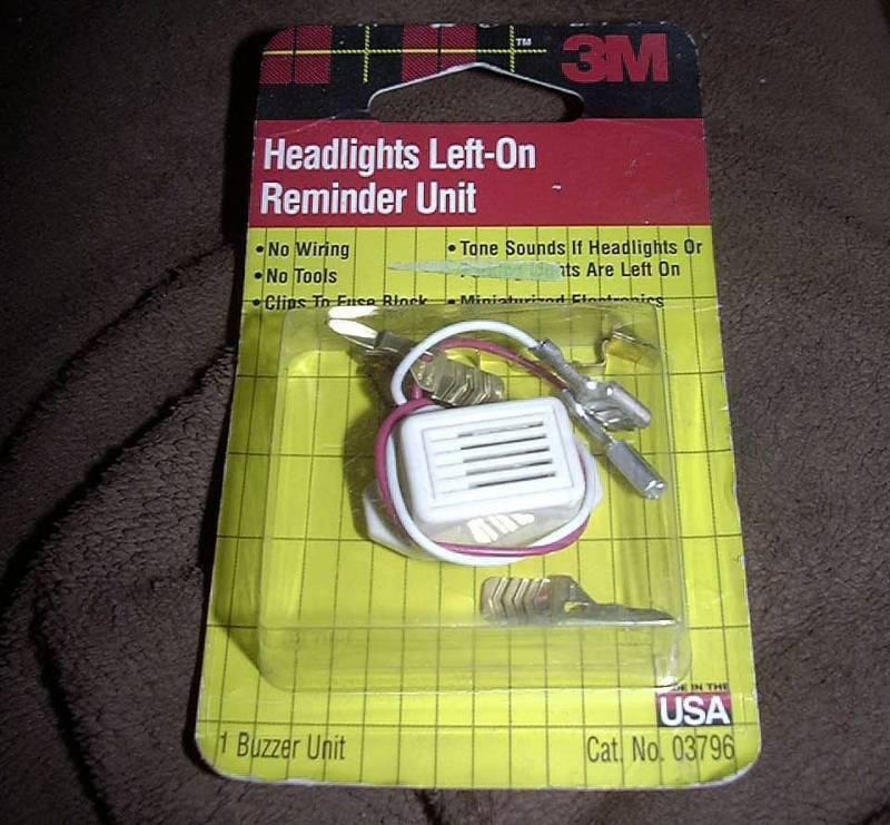 Nos 3m headlights left-on reminder unit alarm sealed new! free shipping!!