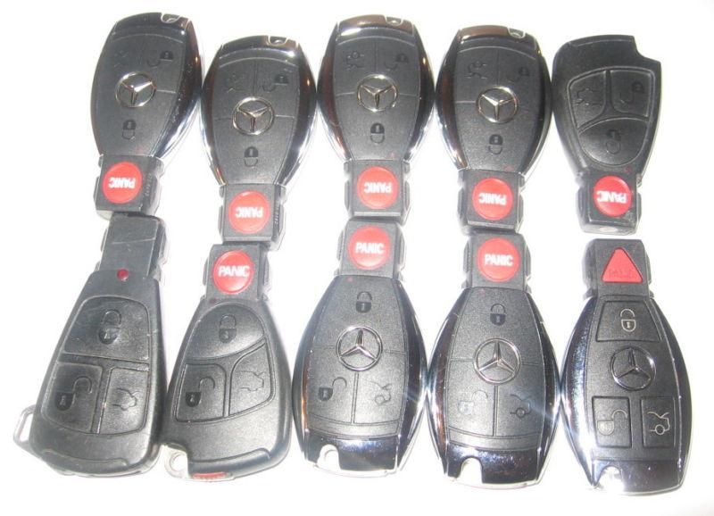 Lot 10  mercedes benz keyless remote entry fobs remotes 8 round panic button