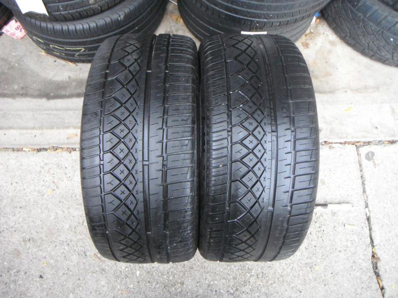 2 excellent 255 35 19 96y continental extreme contact dws tires 6-7.5/32 noplugs