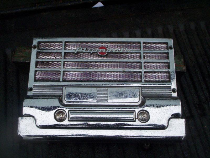 1949 49 plymouth speaker cover / radio bezel