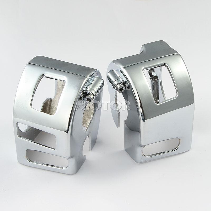 Chrome motorcycle switch housing covers for yamaha v-star 650 classic silverado
