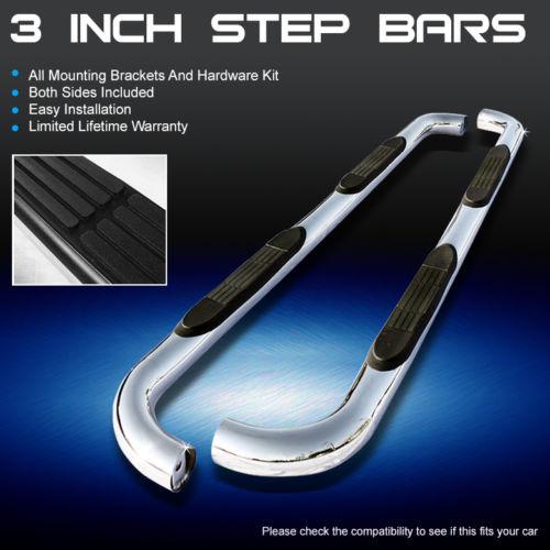10-13 ram 2500/32500 mega cab 3" polished stainless steel side step nerf bars