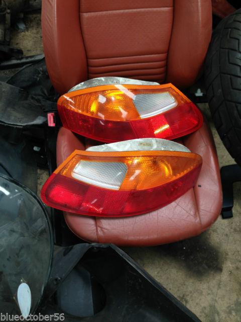 Porsche boxster 986 oem pair tail lights taillights w/ gaskets, 1997-2004