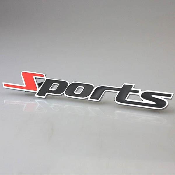 3d sport  racing front  grill grille metal  emblem brand new