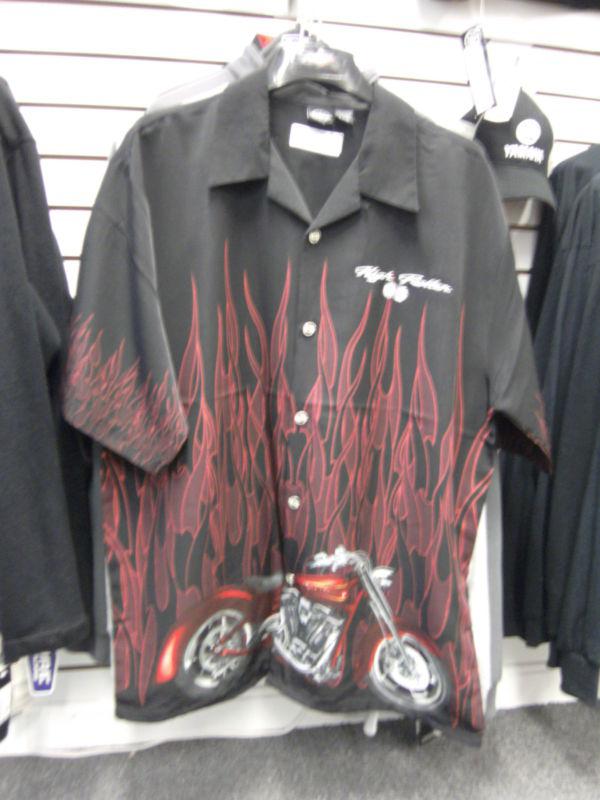 Yamaha xxl short sleeve button vstar motorcycleshirt high roller mens  xxl new