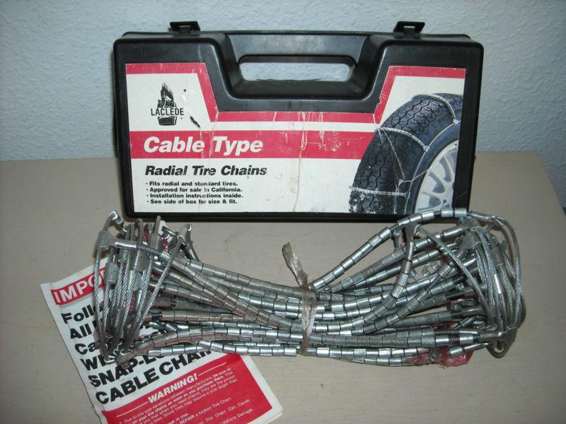 Laclede cable tire snow chains, stock # 1034 - never used
