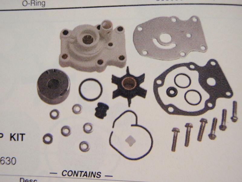 Water pump kit 18-3382 fits johnson evinrude outboard replaces 393630 omc engine