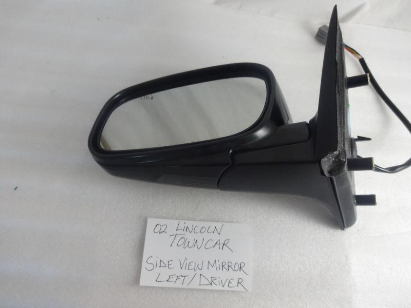 2002 lincoln towncar side view mirror left/driver side fits:1998-2002 towncar