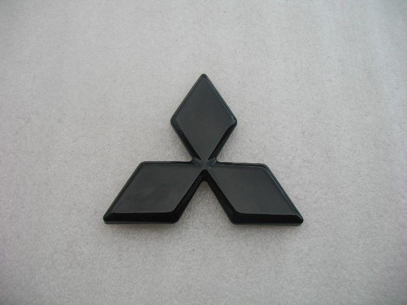 Mitsubishi galant eclipse 3000gt black blackout blacked out emblem logo badge
