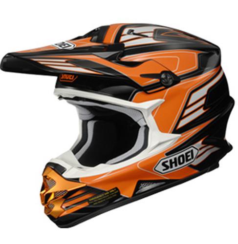 New shoei vfx-w off-road werx adult helmet, tc-8 orange/white/black, small