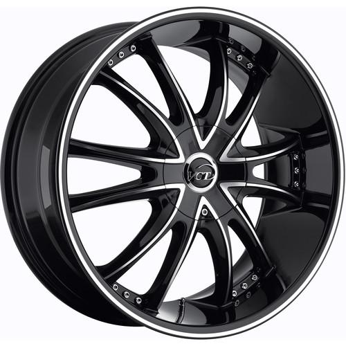 24x9 black vct bossini wheels 5x115 5x127 +15 dodge charger srt8 charger rwd