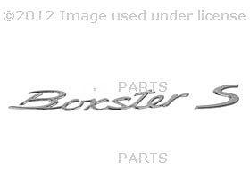 Porsche boxster genuine porsche emblem "boxster" (chrome) for trunk lid