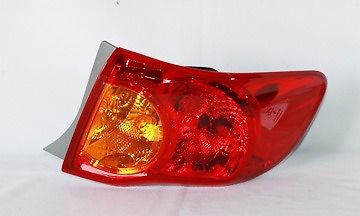 09-10 toyota corolla (us built) outer right hand tail light