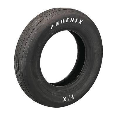 Phoenix drag f/x front tire 26 x 4.50-15 solid white letters bias-ply ph180 each