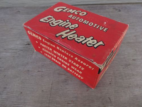 Vtg nos gemco 400 watt no. 402 engine block heater for use in frost plug hole