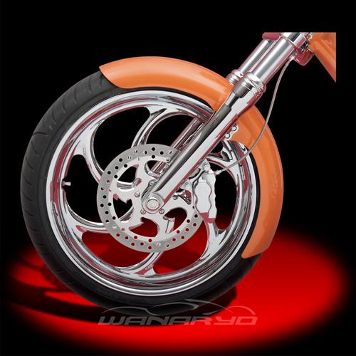 Russ wernimont designs 5.5" wide custom long o.c.f. front fender, for 21" wheels