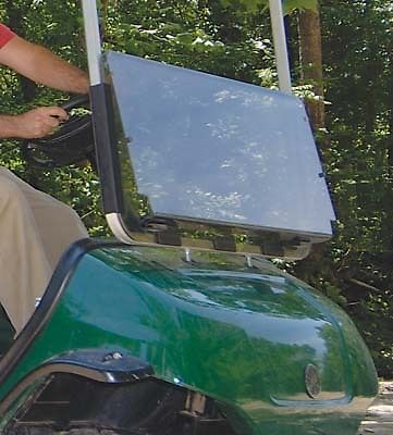 Yamaha golf cart part fold down clear windshield g29/drive 3/16&#034; polycarbonate