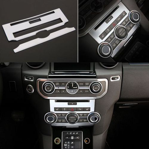 2pcs abs console cd panel decorative frame for land rover discovery 4 2012-2015