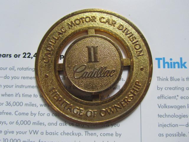 Cadillac grill emblem heritage of ownership  ii