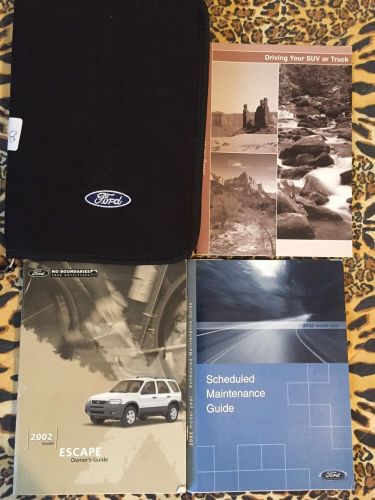 02 ford escape owners manual / handbook / guide  package