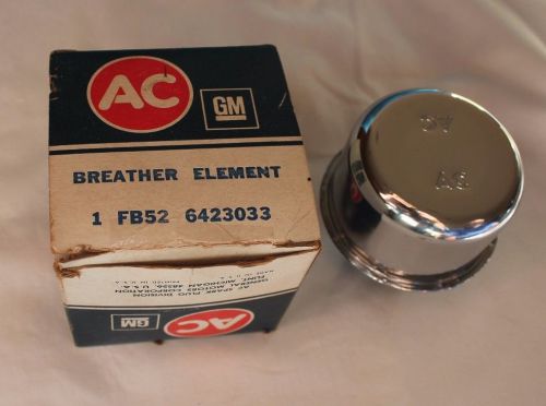 65 - 70 nos ac valve cover breather camaro chevelle corvette, etc, #6423033