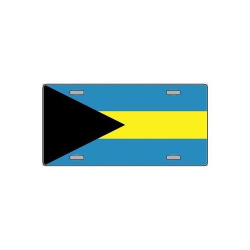 Bahamas flag license plate - lp-2151