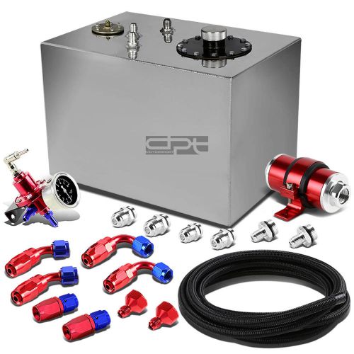 12 gallon top-feed reserved tank+line kit+pressure regulator+inline filter red