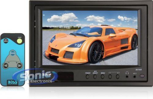 Boss bv7hir 7&#034; widescreen tft-lcd vehicle headrest monitor w/ remote control