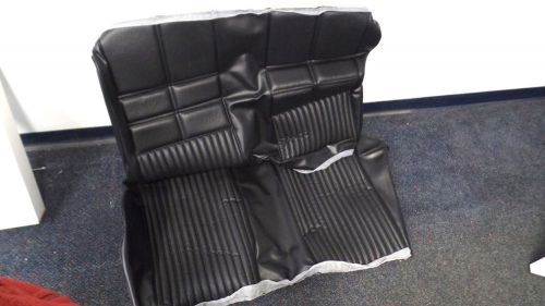 1969 mustang convertible black deluxe rear seat upholstery by distinctive