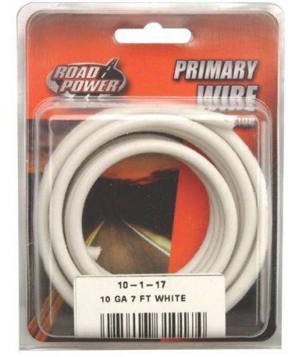 Coleman cable 55671933 road power primary wire, 10 gauge, 7&#039;, wh