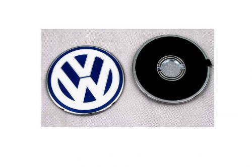 Vw rear trunk emblem badge blue white euro style new beetle non-swivel new