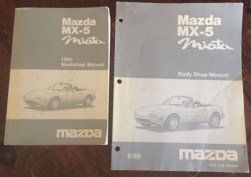 Original mazda mx-5 miata 1990 workshop manual and body shop manual