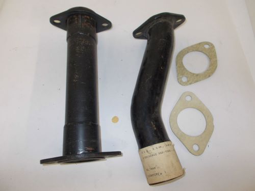 Two vintage new old stock porsche exhaust heat exchanger tubes pipes w/gaskets