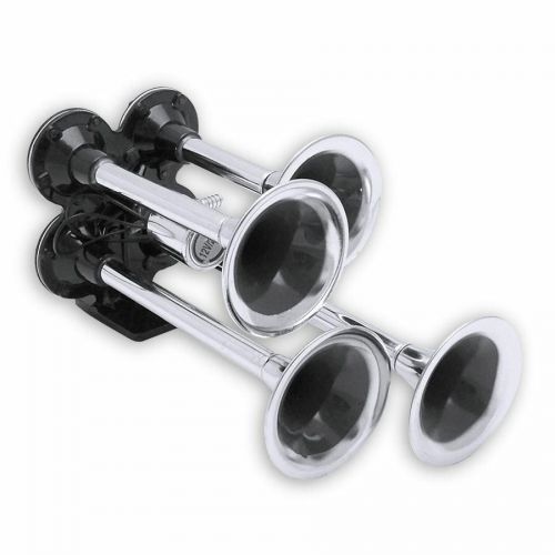 12v 4 trumpet air horn system wi/ 12 volt solenoid valve assemblytrumpet