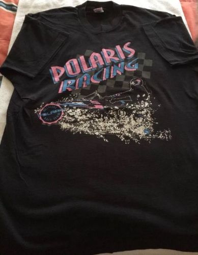 Gc men&#039;s polaris racing short sleeve t-shirt size xl black snowmobile
