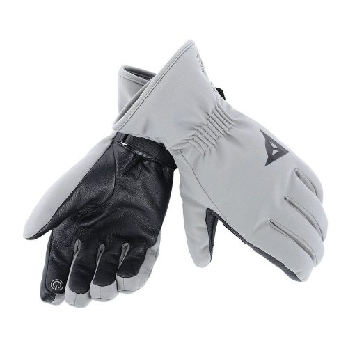 Dainese boulevard d-dry mens waterproof textile gloves  gray/black