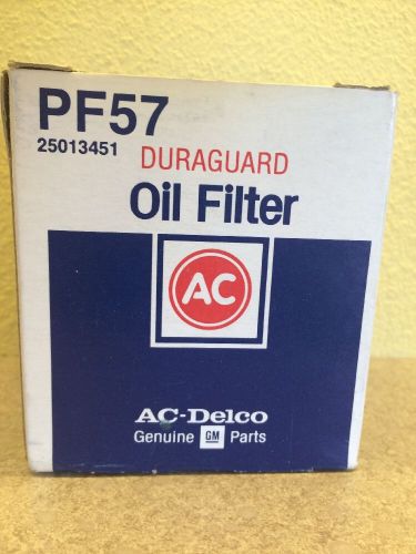 Ac-delco pf57 oil filter part no. 25013451 general motors corp. genuine oem part