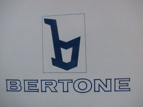 Original bertone x1/9 dealer sales &amp; service agreement terms provisions book new