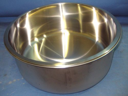 Stainless steel satin finish sink 16-3/8&#034; diameter x 7&#034; deep with drain kit g5