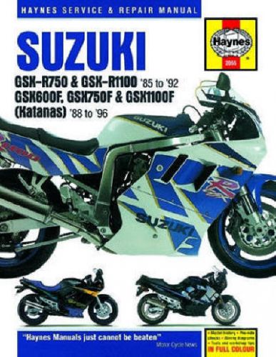 1987-1996 suzuki katana gsx 600 750 1100 gsxr gsxr750 gsxr1100 repair manual