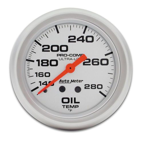 Auto meter 4441 ultra-lite; mechanical oil temperature gauge