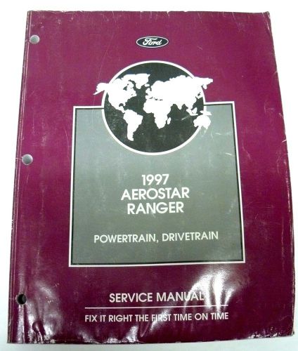 1997 ford aerostar ranger workshop service manual powertrain body chassis shop