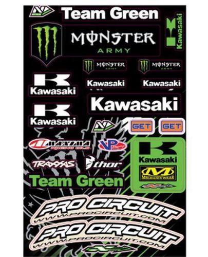 N-style universal sticker kit team green style 1 n30-1057