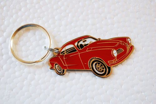 One, vw karmann ghia car key chain, red, new, beautiful.....look!!!