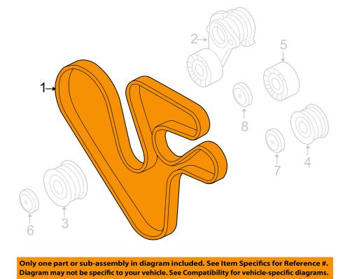 Bmw oem 08-10 x6-serpentine belt 11287628279