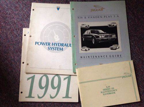 Jaguar xj6  4 books:maint. guide, maint. handbook, &#039;91 update, hydraulic system