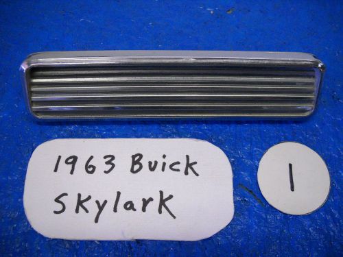 1963 buick skylark passenger or driver front side fender insert / emblem 1356969
