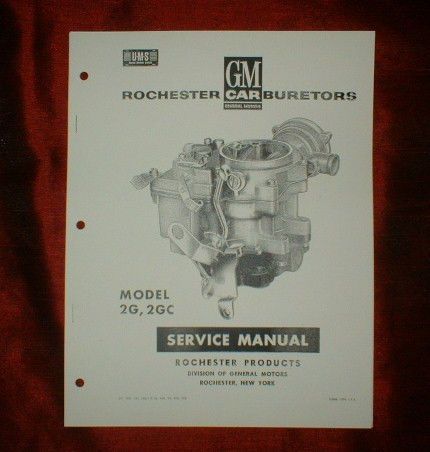 Cadillac tri power carburetor shop service repair manual 1958 1959 1960