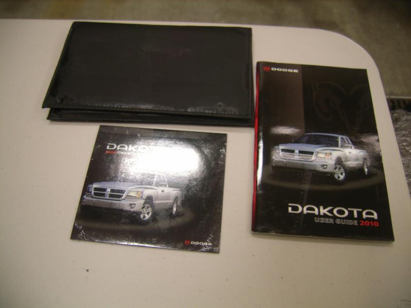2010 dodge dakota user's guide with case and cd